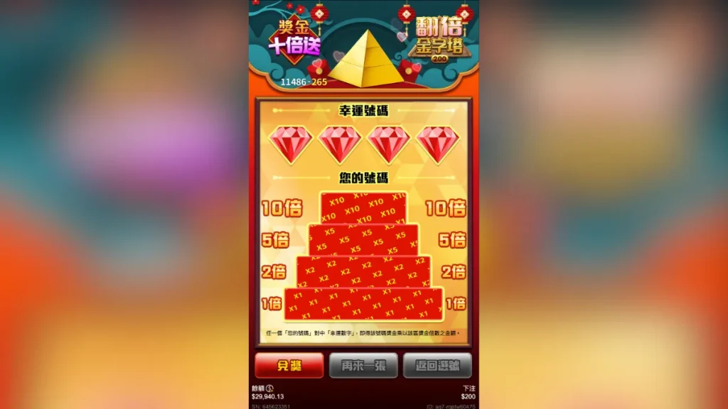 翻倍金字塔：RG電子老虎機評價1