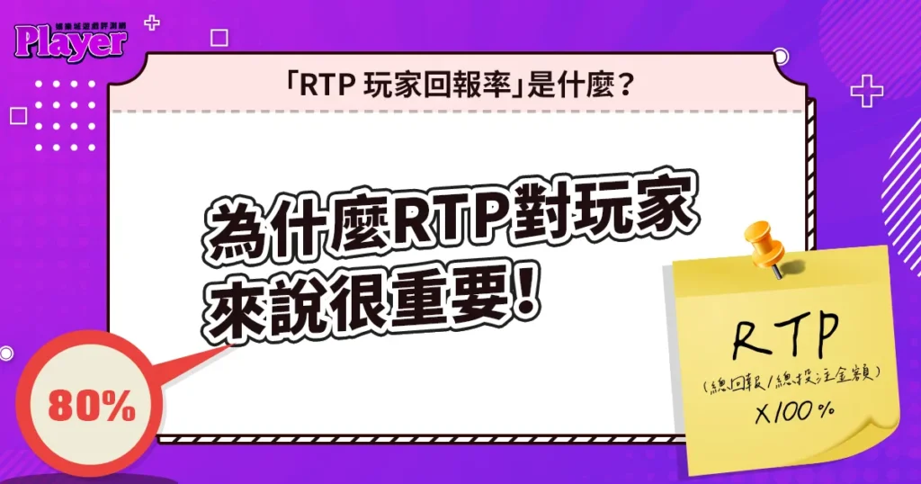 「RTP 玩家回報率」是什麼？為什麼它對玩家來說很重要！